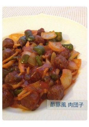 **ミートボールde酢豚風 肉団子**-レシピのメイン写真