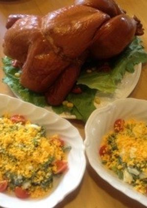 華やか♪ほうれん草のたまごサラダ-レシピのメイン写真