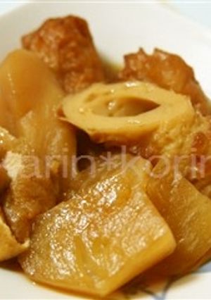 簡単＊カブと油揚げとちくわの煮物-レシピのメイン写真