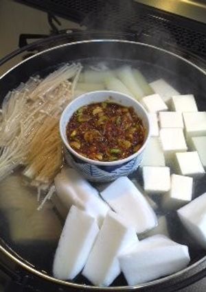 卵入り♪簡単湯豆腐のタレ-レシピのメイン写真