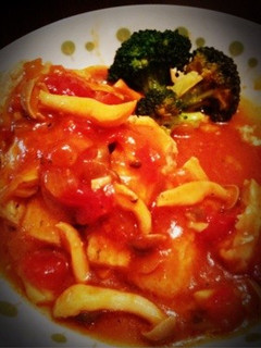 簡単節約の鳥肉のトマトソース煮☆-レシピのメイン写真
