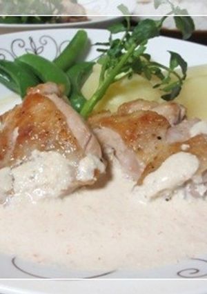 鶏もも肉の明太子クリームソース-レシピのメイン写真