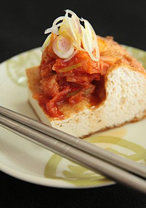 呑んべぇの為の、厚揚げキムチ。-レシピのメイン写真