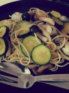 牡蠣とズッキーニのパスタ-レシピのメイン写真