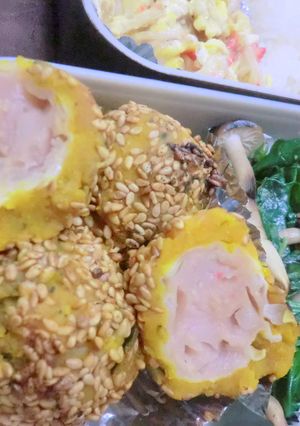 お弁当に✿かぼちゃ団子-レシピのメイン写真