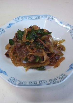 レタスの外側活用!韓国風ピリ辛炒め-レシピのメイン写真