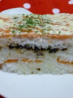 スモークサーモンのおし寿司-レシピのメイン写真