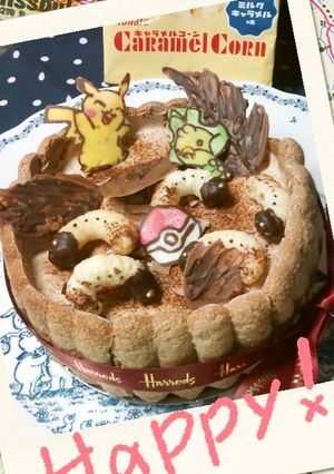 キャラデコケーキ＊ポケモン＆幼虫-レシピのメイン写真