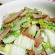 白菜とスパムのシンプル炒め~