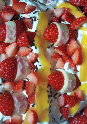 手作り感あふれる段々いちごケーキ-レシピのメイン写真