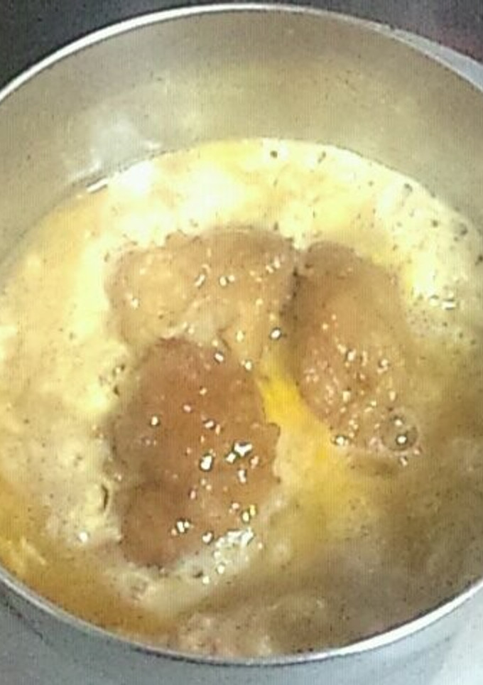 5分で＊丼にも◎簡単からあげの卵とじ-レシピのメイン写真