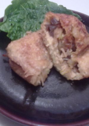 白菜とこんにゃくの油揚げ包み-レシピのメイン写真