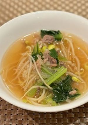 牛肉と大豆もやしのスープ-レシピのメイン写真
