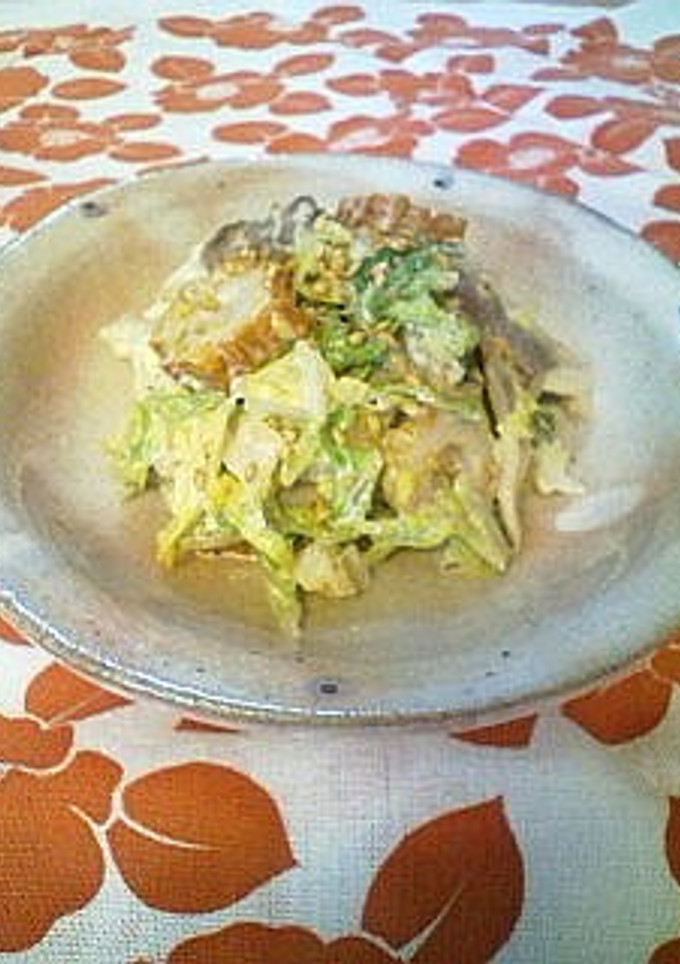 白菜と舞茸のごまマヨネーズ和え-レシピのメイン写真