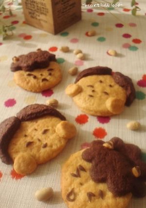 幼児食☆節分☆鬼と御多福のきな粉クッキー-レシピのメイン写真