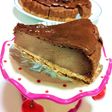チョコレート味のベイクドチーズケーキ