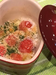 簡単☆かぼちゃとトマトのチーズ焼き-レシピのメイン写真