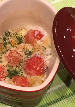 簡単☆かぼちゃとトマトのチーズ焼き-レシピのメイン写真