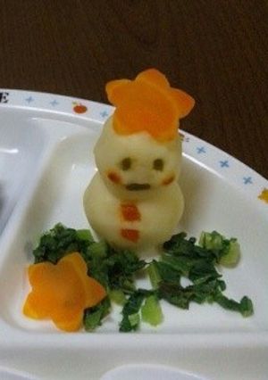 離乳食後期〜 雪だるまポテト-レシピのメイン写真