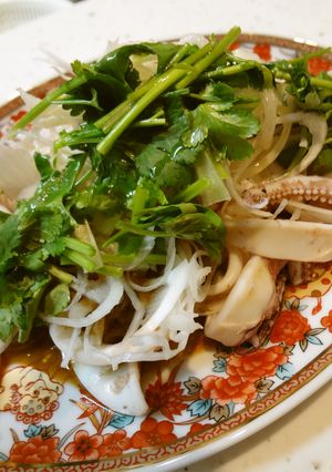 イカと香味野菜☆肝ソースがけ-レシピのメイン写真