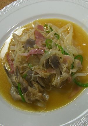 白菜ﾍﾙｼｰ♪ｽｰﾌﾟﾊﾟｽﾀ-レシピのメイン写真