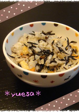 栄養満点！幼児用ひじきの炊き込みご飯♪-レシピのメイン写真