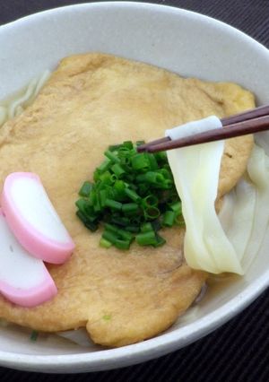 大判きつねのツルツルきしめん-レシピのメイン写真