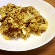 弁当に☆玉ねぎの味噌風卵とじ