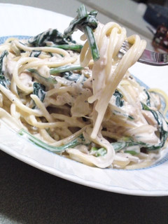 ほうれん草とツナのクリームパスタ*-レシピのメイン写真