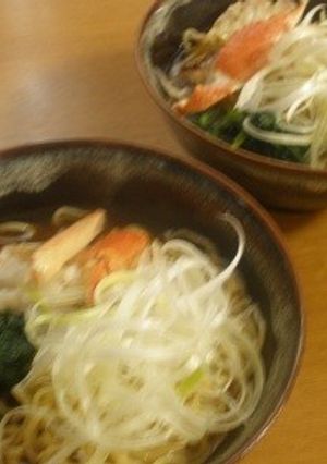 ﾌﾟﾁｺﾞｰｼﾞｬｽな上海風かにラーメン-レシピのメイン写真