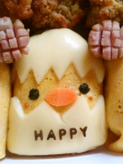 キャラ弁に☆オムライスおにぎりdeひよこ-レシピのメイン写真
