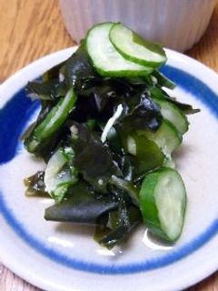 きゅうりとワカメの酢の物-レシピのメイン写真