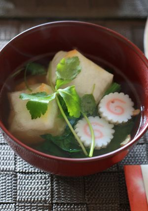 実家で教わった関東風お雑煮♪-レシピのメイン写真