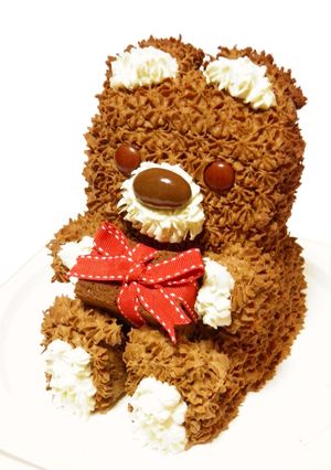 3D立体＊チョコのクマちゃんケーキ♪-レシピのメイン写真