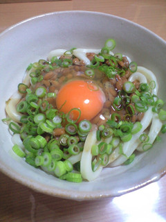 納豆かまたまやまうどん-レシピのメイン写真