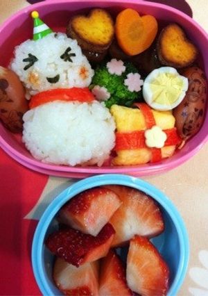 キャラ弁☆雪だるま-レシピのメイン写真