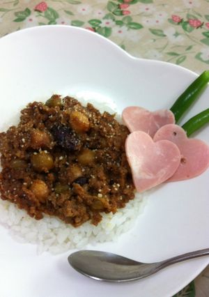 お豆たっぷり❤レンジでドライカレー♪-レシピのメイン写真
