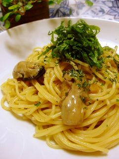 アヒージョ(オイル煮)で牡蠣オイルパスタ-レシピのメイン写真