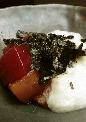 ひと手間！美味しい！マグロのやまかけ-レシピのメイン写真