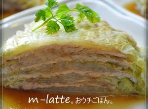 レンジで１０分＊豚と白菜のミルフィーユ。-レシピのメイン写真