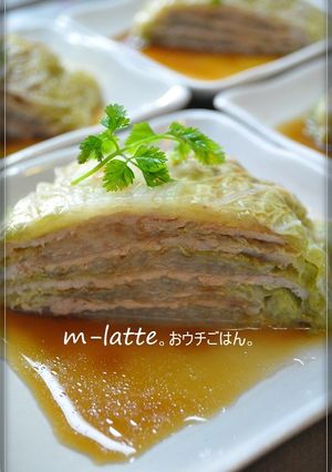 レンジで１０分＊豚と白菜のミルフィーユ。-レシピのメイン写真