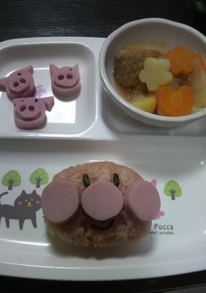 アンパンマンランチプレート-レシピのメイン写真
