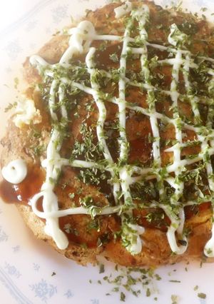 減量の為の蜜柑皮＊納豆＊白菜のお好み焼き-レシピのメイン写真