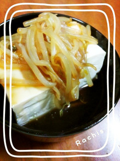 簡単1品!お豆腐のもやしあんかけ♪-レシピのメイン写真