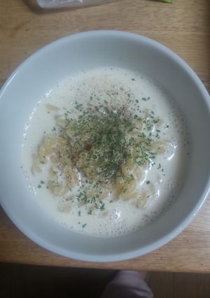 簡単！ショートパスタのミルクスープスパ-レシピのメイン写真