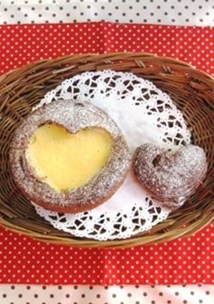 ハートのベイクドチーズタルト-レシピのメイン写真