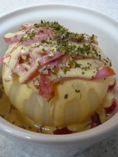 丸ごと新玉ねぎ♪レンチンするだけ~-レシピのメイン写真