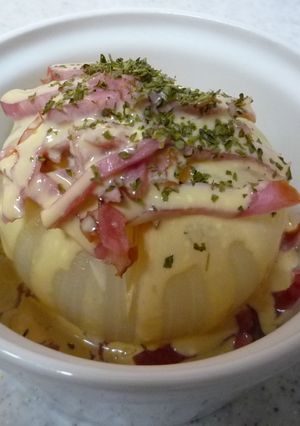 丸ごと新玉ねぎ♪レンチンするだけ～-レシピのメイン写真