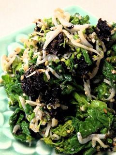 韓国風菜の花としらすのおひたし-レシピのメイン写真