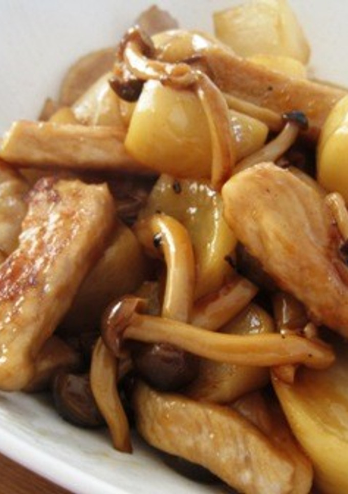 かぶと豚肉の甘酢炒め-レシピのメイン写真